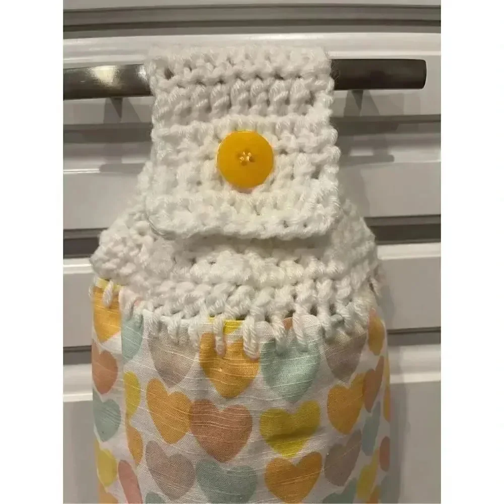 Crochet Top Kitchen Towel- ❤️